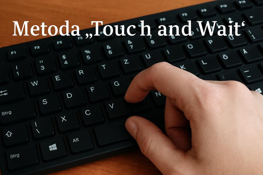 Metoda „Touch and Wait“: krok za krokem na počítačové klávesnici
