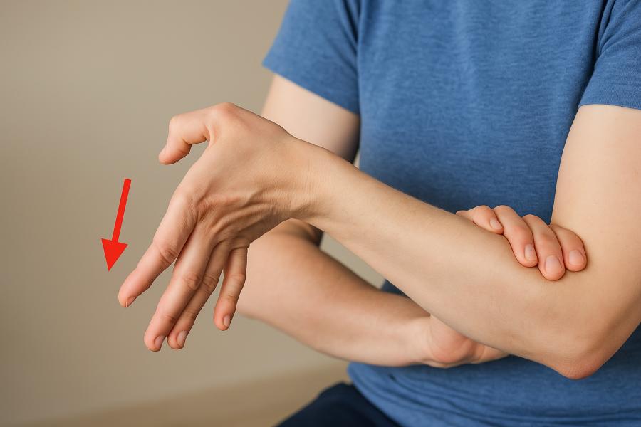 Když se jeden prst kroutí do dlaně a druhý ven. Vytvořil Chat GPT