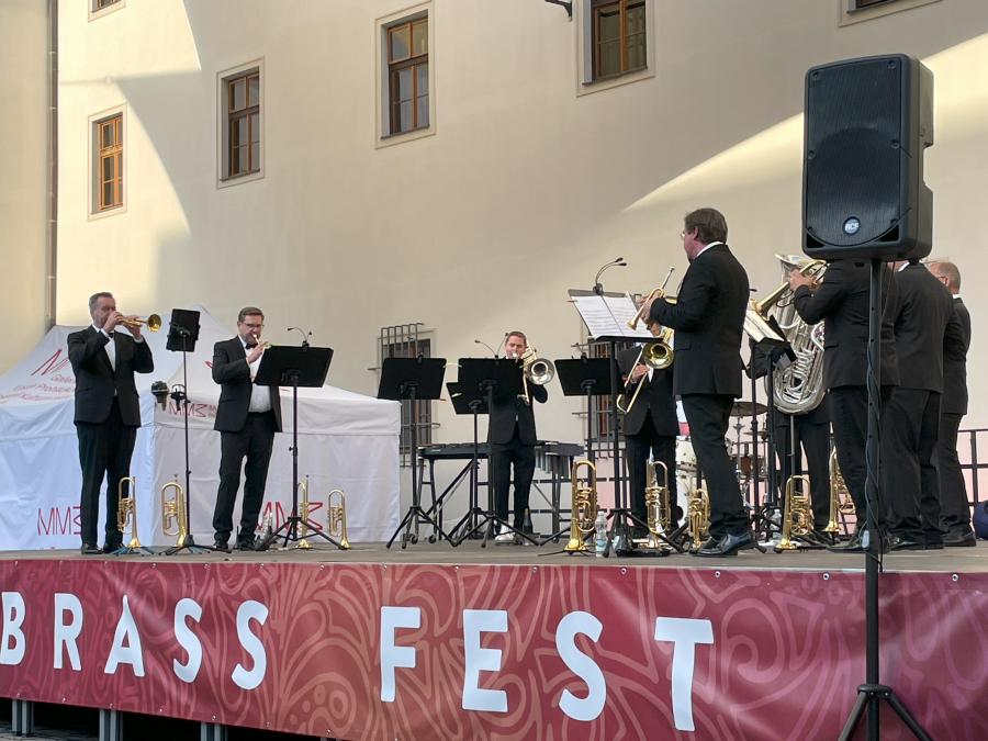 German Brass v Brně na Špilberku. Foto: Petra Sklenská